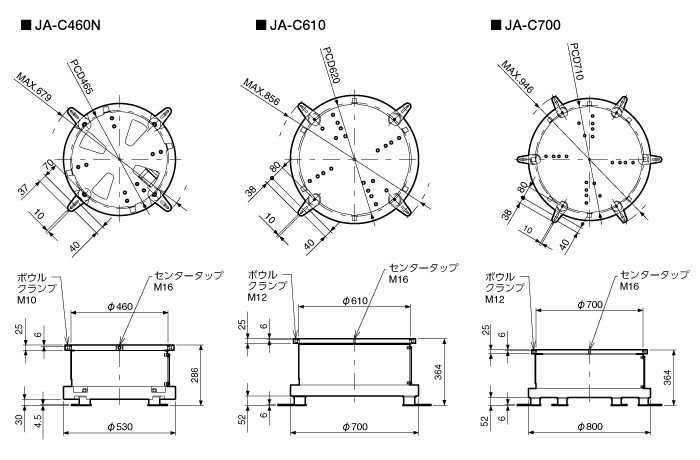 振動機外形寸法図